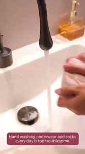 Máy giặt mini YANPAI 2 chế độ giặt tự động không dây máy giặt đồ lót pin 3000mAhMáy giặt tất sạc