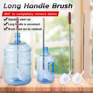 LoviRa Stainless Steel Cleaning Brush Bucket Brush Long Handle Brush