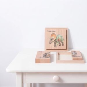 Montessori Toys Wooden Animal Puzzle Early Education Toys Jigsaw Puzzle Toy Forest animal Puzzle Baby Intelligence Games Child
