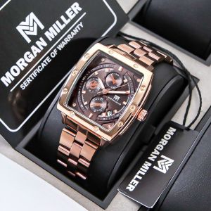 Morgan Miller-MM04 Jam Tangan Wanita Original Rantai Stanliess Tahan Air Water Resist