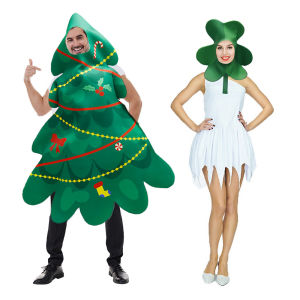 [Midnight store] Christmas carnival party cos props stage performance clothes Christmas tree St. Patricks Day printed costumes