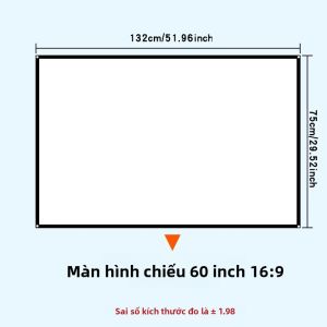 Màn Hình Mềm Màn Hình Chiếu Cấp Độ Rạp Hát Tại Nhà 60-150 Inch Không Đục Lỗ Có Thể Giặt Được Có Thể Gập Lại Và Dễ Dàng Di Chuyển Màn Hình Chiếu Phía Trước