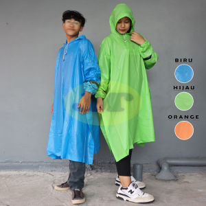 Jas Hujan Ponco Lengan Color Raincoat Mantel Hujan Raincoat Pria Wanita Dewasa Murah Paling Bagus Dicari Anti Tembus Air