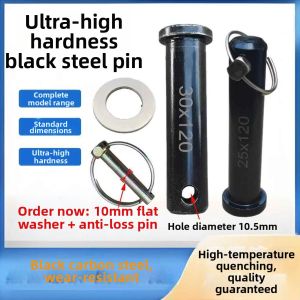 ZUOLEJIA | High Strength Black Steel Hitch Pin Large Hole With Spacer and Clip