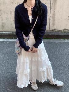 Autumn Sheep Cashmere Sweater Cardigan Womens Lightweight New Arrival Spring 2024 Korean-style Knitted Shirt Short Coat