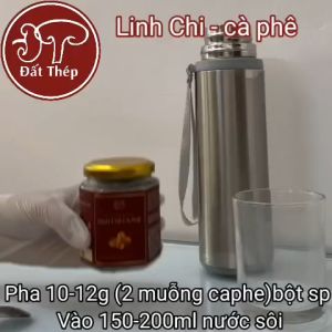 Cà phê Hòa Tan Nấm Linh Chi Đất Thép 100g - Tỉnh táo nhanh chóng - Giảm căng thẳng - Hàng chính hãng