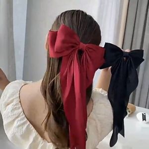 ALENADAY - Jepit Rambut Korea Pita Dasi Kupu - Kupu Besar Panjang Aksesoris Fashion Wanita KCR15