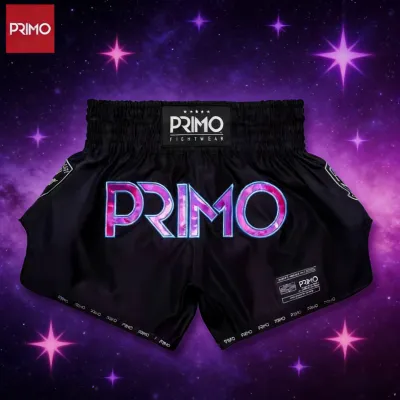 กางเกงขาสั้นมวยไทยระดับมืออาชีพ Primo Hologram กางเกงขาสั้นมวยสากล กางเกงกีฬาฝึกซ้อม กางเกงกีฬาแข่งขัน กางเกงขาสั้น