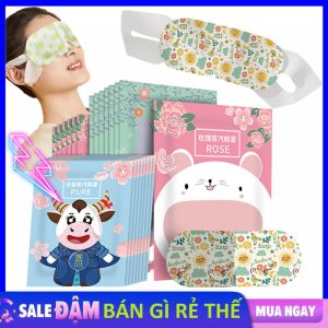 Mặt Nạ Mắt Nóng Xông Hơi Thư Giãn Giảm Thâm Quầng Dùng 1 Lần - Mặt Nạ Xông Hơi Mắt Chườm Mắt Nóng Giảm Mỏi Mắt Giúp Dễ Ngủ Tiện Dụng  Gói 1 Miếng
