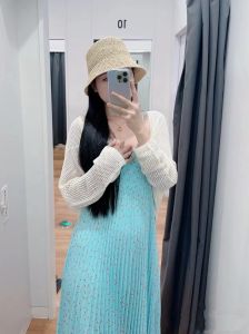 ผู้หญิง ฤดูร้อน คาร์ดิเกน แขนยาวถัก Batwing Hollow Out เสื้อผ้าถัก เสื้อท่อนบน สําหรับลองเปลี่ยนห้อง ฤดูใบไม้ผลิ สไตล์ 2024