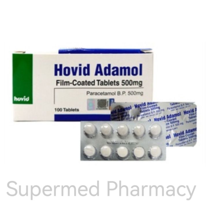 Hovid Adamol Film Coated Tablet (Paracetamol 500mg)