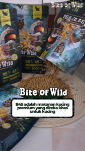 Bite Of Wild B45 Cat Food 1kg Tuna Cat Kibbles 45% Grain-Free Probiotic Makanan Kucing Suitable Kittens and Adult Cats