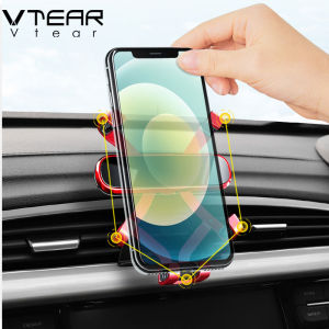 Vtear For LAND ROVER Discovery sport Range Rover Sport Evoque VELAR Freelander Defender Car air outlet alloy Butterfly embracing No noise Mobile phone holder Automotive interior accessories modification parts