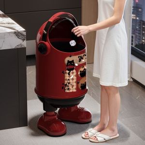 TAOCHUAN | Living Room Bedroom Lid Creative Trash Bin