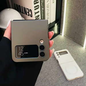 Luxury For Magsafe Metallic Paint Matte Phone Case for Samsung Z Flip 7 6 4 3 5 Magnetic Wireless Charging Soft Silicone Cover