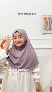 Jilbab Marwa uk Bayi - 5 Tahun / Hijab Instan Anak Perempuan Baby Balita 1 2 3 4 th Jersy Polos Non Pet Jersey Malay Kerudung Bergo Kiosbalitafawa