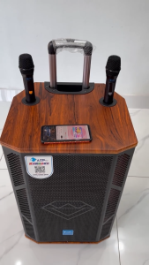 Loa kéo Bluetooth 5.0 chính hãng AZPROAZ-C655 Bass 40-3 đường tiếngtặng 2 mic không dây sóng UHF-Mạch Reverb 12 núm chỉnh có cổng quang