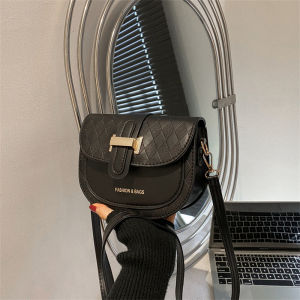 Túi Đeo Chéo Phong Cách Pháp Cổ Điển Nhỏ Cho Nữ Túi Đeo Vai Đơn Thời Trang Thu Đông Mới Túi Đeo Chéo Đa Năng Phong Cách Hồng Kông Túi Da PU Mềm