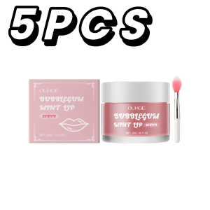 OUHOE | Strawberry Mint Lip Exfoliator Sea Salt Scrub Gentle Polishing For Chapped Peeling Lips Smoothing Lip Prep Before Lipstick