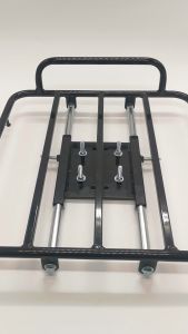 แร็คท้าย ตะแกรงท้ายสไลด์สำหรับมอเตอร์ไซค์ แร็คท้ายเหล็กหนา Slide Rack อุปกรณ์ติดตั้งบนมอเตอร์ไซค์ ตะแกรงเสริม สามารถนำไปใช้งานได้จริง ใช้กับรถมอเตอร์ไซค์ ทุกรุ่น คู่กับ แร็คท้าย สามารถติดตั่ง กล่องใส่ของท้ายมอเตอร์ไซค์