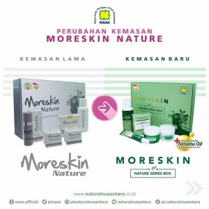 PAKET MORESKIN NATURE BIKIN WAJAH GLOWING BEBAS MERCURYPaket Moreskin Nature Cosmetic Skin Care NASA Original