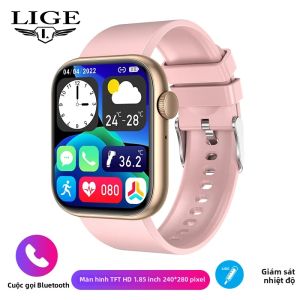 LIGE | Đồng Hồ Thông Minh LIGE Màn Hình Cảm Ứng Đầy Đủ Hỗ Trợ Cuộc Gọi Bluetooth Dành Cho Cả Nam Và Nữ Theo Dõi Thể Dục Thể Thao Mặt Đồng Hồ Tùy Chỉnh Mẫu 2026 Tương Thích Với Android & iOS