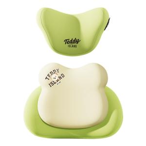 HELLOLEIBOO | Leibon Teddy Love Car Neck Pillow For Female Drivers Vehicle Mounted Memory Foam Headrest All Weather Universal Simple Style