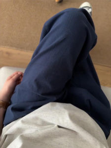 Quần Dài Nam Vải Lanh Cotton Mùa Hè Mỏng Phong Cách Nhật Bản Cityboy Rộng Rãi Ống Đứng Quần Ống Rộng Thường Ngày