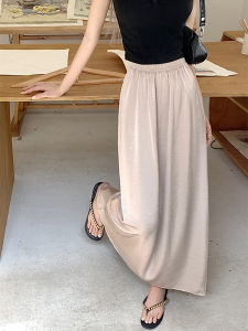 High Waist Acid Texture Floral Embossing Half Skirt Womens Autumn New Style Personality Butt Covering Skirt Drapey Straight Skirt