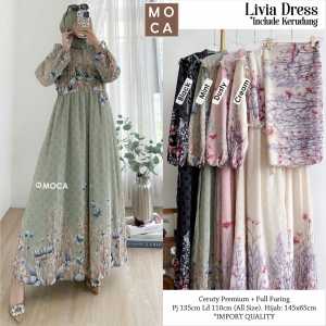 GAMIS DRESS LIVIA LD 110 SET HIJAB BY MOCA BERLABEL