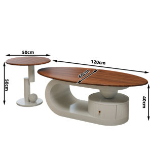 Elegant Minimalist Microcrystalline Stone Plate Coffee Table