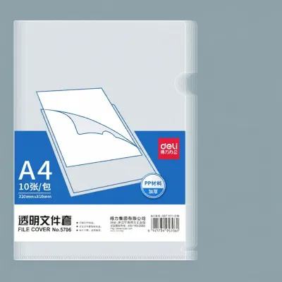 De Li | Transparent A4 Document Protector Multi-layer Thick Folder