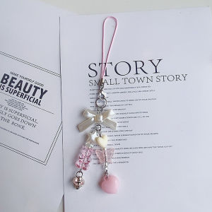 Y2K Millennium Sweet Cool Girl Phone Case Pendant Butterfly Knot Card Book GuoBen Hanging Ornament Heart Keychain Accessory