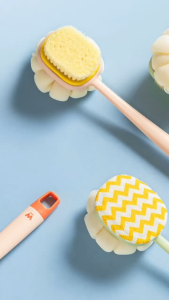 Indo 1866 - Shower Puff 2 in 1 / Alat Sikat Mandi Gosok Punggung