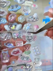 Sticker In Nổi Lấp Lánh Sanrio Động Vật Nơ Xinh Đáng Yêu Cho Bé Hình Dán Pha Lê Nhiều Mẫu Sanrio