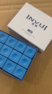 INVUI Oily Blue Chalk 24pcs | Professional Cue Chalk Set for Snooker and Pool Strong Hold