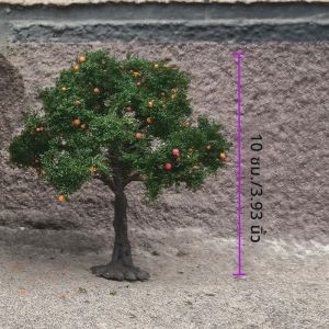 ต้นไม้ผลไม้จำลองขนาดเล็ก ทำจากลวด สำหรับตกแต่งรางรถไฟ/จัดสวนทราย/งานประดิษฐ์/ไดโอรามา