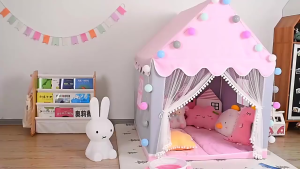 Lều công chúa hoàng tử ngôi sao lều cho bé hình lâu đài phong cách Hàn Quốc siêu dễ thương lều cho bé lều trẻ em lều lâu đài vải dù trẻ em