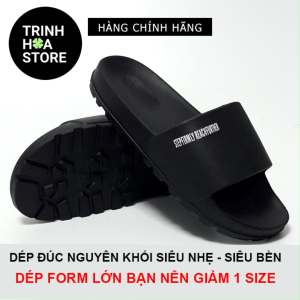 Dép nam nữ quai ngang big size bánh mì đúc nguyên khối siêu nhẹ siêu bền xu hướng 2022 - Hàng VNXK - TRINHHOASTORE - TH193-1B