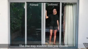Privacy Window Film One-Way Mirror Tint Non-Adhesive Anti-UV Heat Control 90x100cm for Home Office