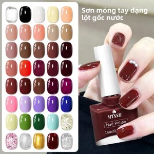 Bộ Sơn Móng Tay Gốc Nước 15ml 40 Màu Khô Nhanh Bền Lâu Không Cần Đèn Dụng Cụ Chăm Sóc Móng