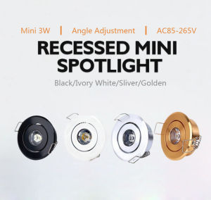 Led nhỏ gọn mới downlights 3 Wát Đèn sân khấu nhúng bầu trời đèn AC85-265V nhôm hệ thống đèn thương mại Nhà