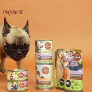 PetMarra Natural Meat Loaf Adult Dog Wet Food Can Lamb Beef and Vegetables Chicken Liver Flavor 375g Collection dogs