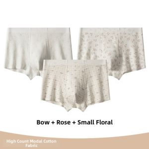 Floral Embossed Fashion Mens Boxer Shorts