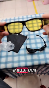 HD Anti Glare Driving Glasses Day & Night Vision Fit Over Prescription Glasses UV Protection