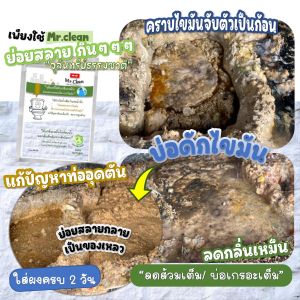 จุลินทรีย์ดับกลิ่นเหม็นในชักโครกและท่อน้ำเสียภายในบ้าน จุลินทรีย์ย่อยสลายไขมัน