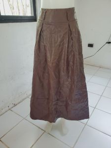BRANDED LADIES MAXI LEATHERETTE SKIRT 30 INCHES WAISTLINE BRAND NEW WITH  2 POCKETS (with unnoticeable tear at the back)
