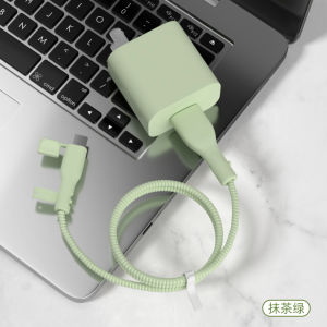 Silicone Protective Case for Charging Cable 88W Suitable for Honor Magic6Pro Data Cable Wrapping Rope Dustproof Huawei MateXT Mate70 Novaflip Phone Case