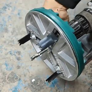 Mũi khoan khoét lỗ trần thạch cao gỗ nhựa đa năng kích thước điều chỉnh từ 45-130mm