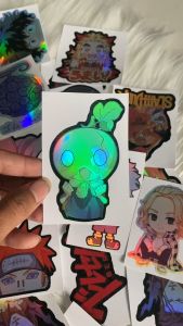 Stiker Hologram Suika Dr.stone ukuran 8 cm